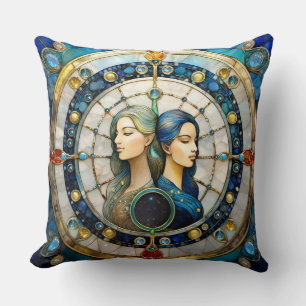 Coussin Zodiaque - Gémeaux Les Jumeaux