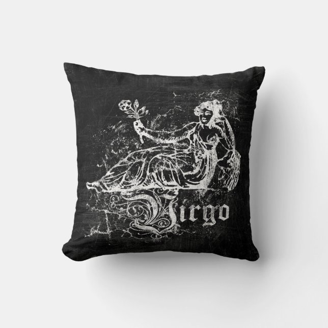 Coussin Zodiaque Vierge Vintage (Recto)