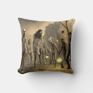 Coussin Zombie Walking Dead Horde Halloween