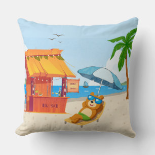 Coussin Zone de détente tropicale – Vibes de plage