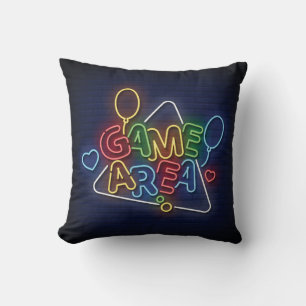 Coussin Zone de jeu de signaux en néon simulé très Cool et