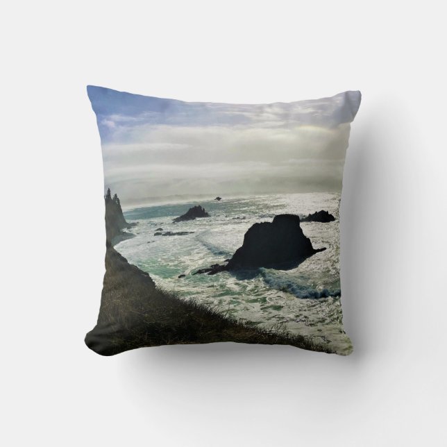 Coussin Zone naturelle exceptionnelle de Yaquina Head, Ore (Recto)