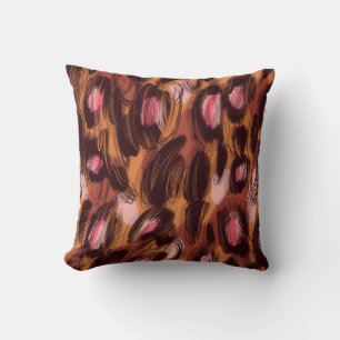 Coussin Zones léopard Motif animal africain
