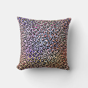 Coussin *~* Zones noires du Poster de animal Leopard Gold