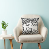 Coussin Zoo Crew Zebra Print Design Jeu d'oreiller (Chaise)