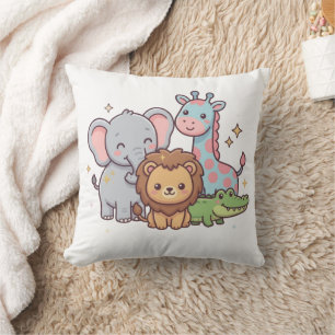 Coussin Zoo Mignon Animal Kawaii Enfant Amusement Sauvages