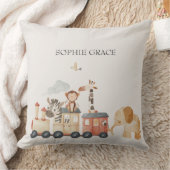 Coussin Zoo Safari Nursery Animaux bébé (Couverture)