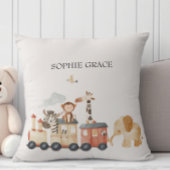 Coussin Zoo Safari Nursery Animaux bébé