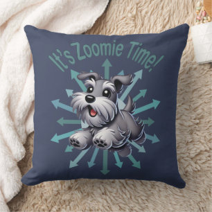 Coussin Zoomie Time Miniature Schnauzer