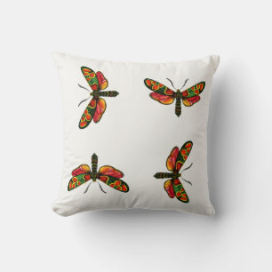 Coussin Zygaena carniolica - La teigne de Burnet Crepuscul