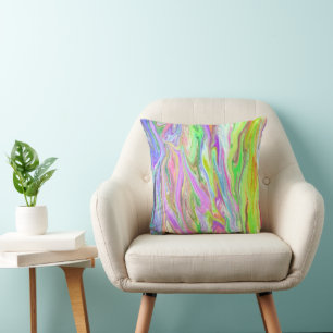 Coussins Abstraits de couleur liquide
