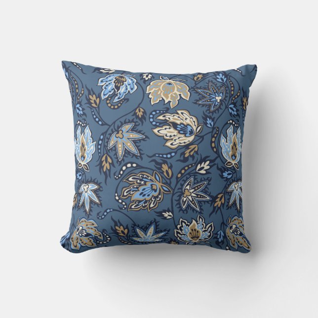 Coussins Carrés de fleurs tropicales Protea Batik (Recto)