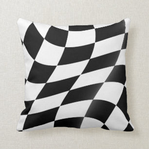 Coussins Checkered de jet de drapeau