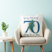 Coussins chics personnalisés de l'anniversaire 70 (Chaise)