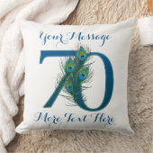 Coussins chics personnalisés de l'anniversaire 70 (Couverture)