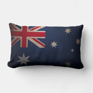 Coussins de bois - Drapeau vintage de l'Australie
