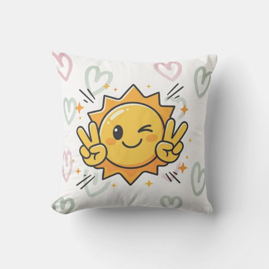 Coussins de jeton Bébé Soleil Heureux (Recto)