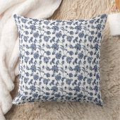 Coussins de Jeu et de Bois - Floral Bleu et Blanc (Couverture)