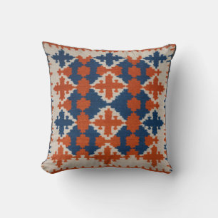 Coussins de Kilim Marocain blanc : Élégance intemp