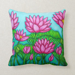 Coussins de MoJo d'Américain de bonheur de Lotus
