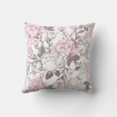 Coussins de pépinière rose et gris (Verso)