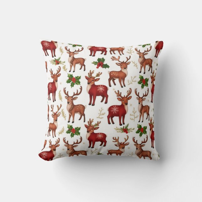 Coussins de rennes de Noël (Recto)