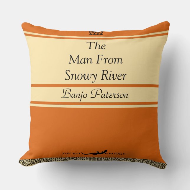Coussins de style rétro Banjo Paterson (Recto)