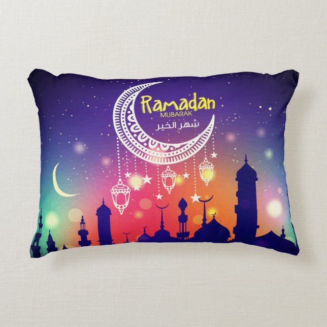 Coussins Décoratifs شهرالخير de Ramadan Mubarak (Devant)