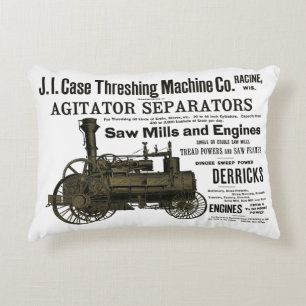 Coussins Décoratifs 1889 Moteur de traction à vapeur et tracteur agric