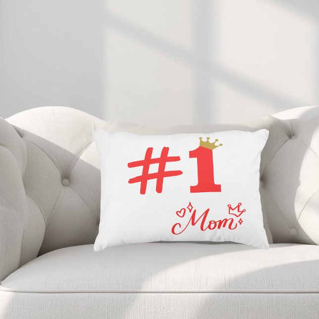 Coussins Décoratifs #1 Mom Love Personalized Accent Pillow (Créateur téléchargé)