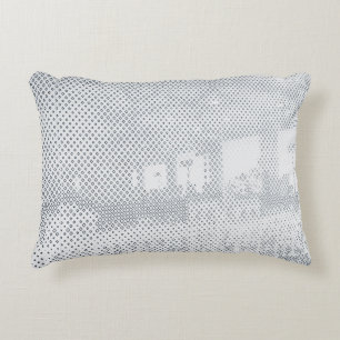 Coussins Décoratifs À damiers gris et blanc