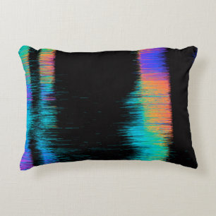 Coussins Décoratifs Abstract image of glitched LED screen. Broken vide