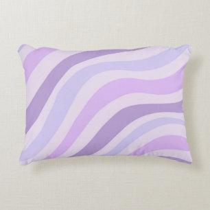 Coussins Décoratifs Abstrait bleu violet Super Motif liquide à bande