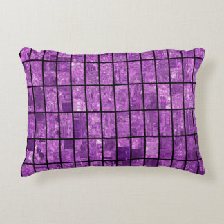 Coussins Décoratifs Abstrait brillant en mosaïque violet arrière - pla