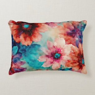 Coussins Décoratifs Abstrait floral coloré
