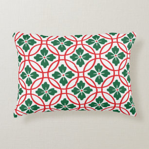 Coussins Décoratifs Acc Pi d'accent de motif de houx de Noël rouge mod
