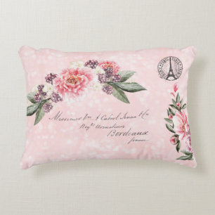 Coussins Décoratifs Adresses françaises Roses Paris Cachet Rose