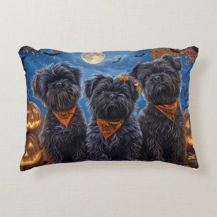 Coussins Décoratifs Affenpinscher Halloween Éffrayant