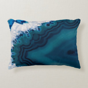 Coussins Décoratifs Agate bleue d'océan