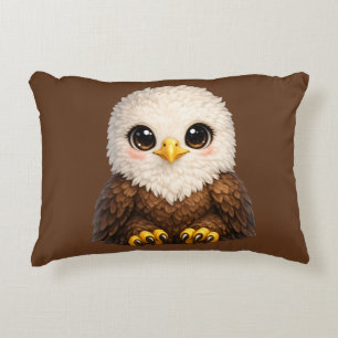 Coussins Décoratifs Aigle chauve mignon aux grands yeux dans la nature
