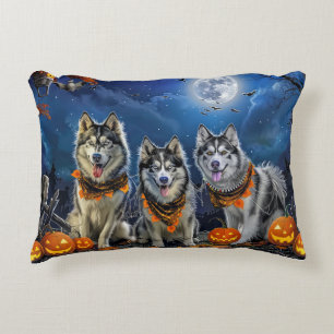Coussins Décoratifs Alaskan Malamute Halloween Éffrayant
