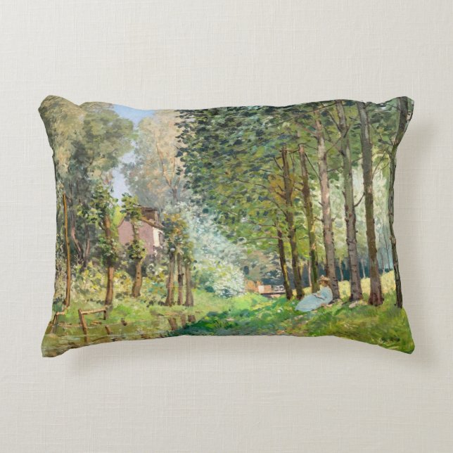 Coussins Décoratifs Alfred Sisley - Repos au bord du ruisseau (Devant)