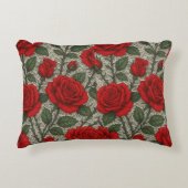 Coussins Décoratifs Almofada  Rosas Vermelhas sobre Renda Branca artes (Devant)