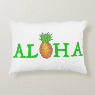 Coussins Décoratifs ALOHA Tropical Island Hawaiian Pineapple Hawaii