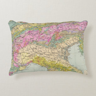 Coussins Décoratifs Alpenlander - carte d'atlas des Alpes