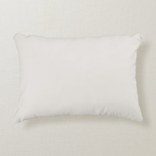 Coussins Décoratifs Alyssum blanc couleur solide, couleurs neutres cla