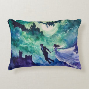 Coussins Décoratifs Amants volants - Peinture à l'aquarelle