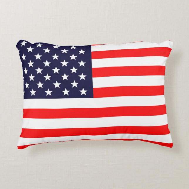 Coussins Décoratifs American Flag Designed Pillow (Devant)