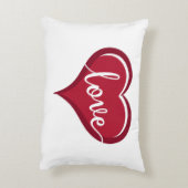 Coussins Décoratifs amour dans les valentines cardiaques (Dos(Vertical))