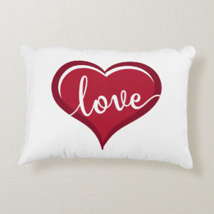 Coussins Décoratifs amour dans les valentines cardiaques